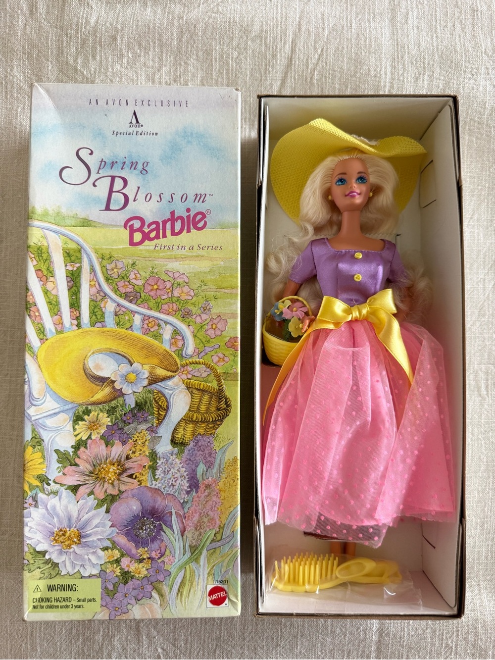 🌸 Vintage 1996 Spring Blossom Barbie 🌷 NRFB New in Box Collector Doll